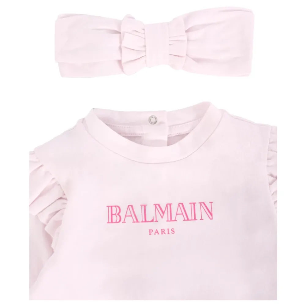 Balmain Katoenen Babygrow Rompers Set