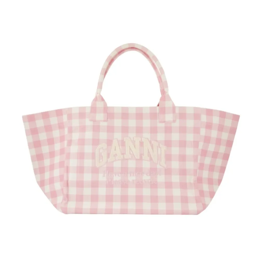 DAMES Ganni Shoppers^Katoenen Winkelmand