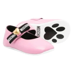 Moschino Ballerina'S^leren ballerina schoenen met strik