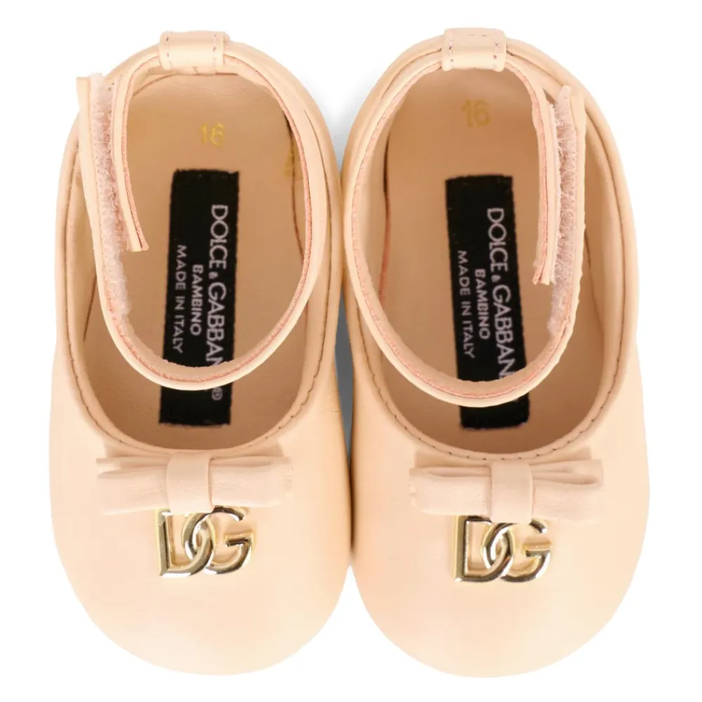 Dolce & Gabbana Ballerina'S^Leren Ballet Flats met Strik