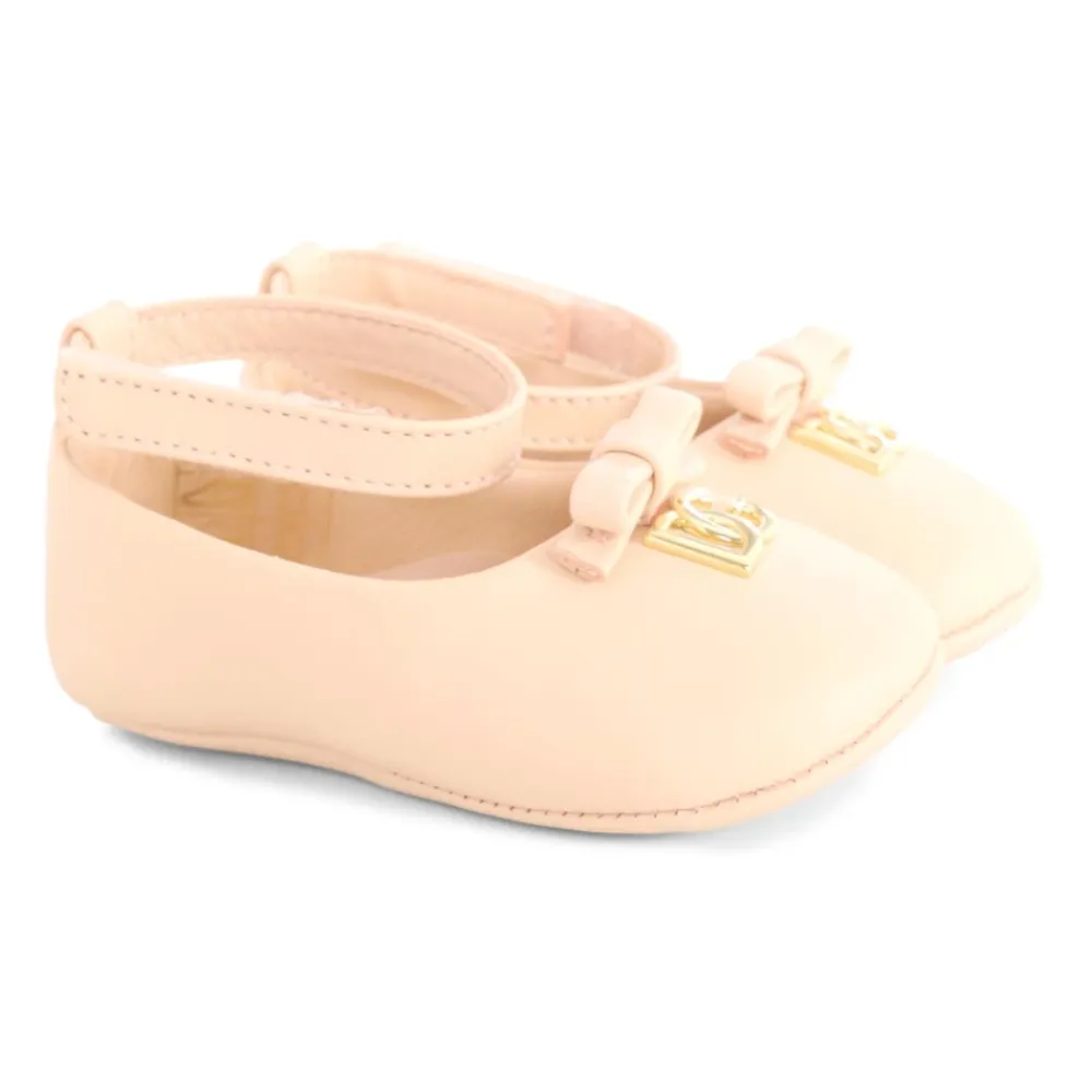 Dolce & Gabbana Ballerina'S^Leren Ballet Flats met Strik