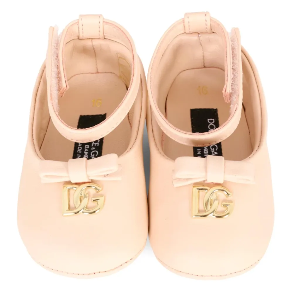 Dolce & Gabbana Ballerina'S^Leren Ballet Flats met Strik