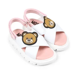 Moschino Sandalen^Roze Leren Teddybeer Sandalen