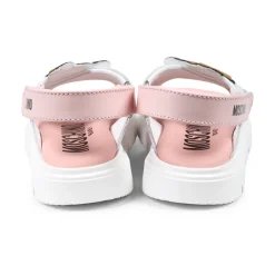 Moschino Sandalen^Roze Leren Teddybeer Sandalen