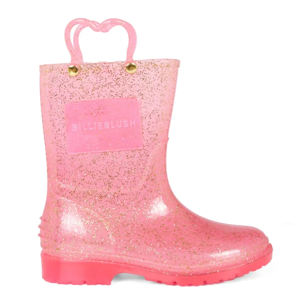 Billieblush lurex regenlaarzen met hartdetail