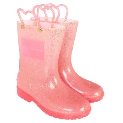 Billieblush lurex regenlaarzen met hartdetail