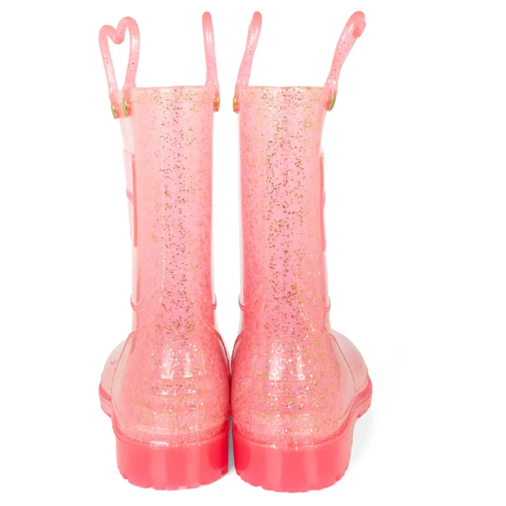 Billieblush lurex regenlaarzen met hartdetail