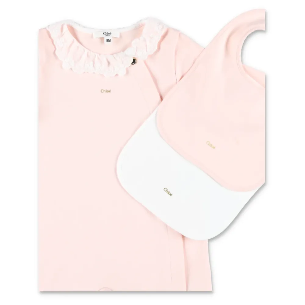 Chloé Poeder Overall Baby Geschenkset