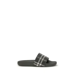Heren Burberry Rubber Check Slippers