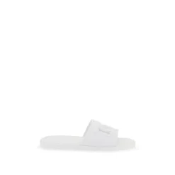 Heren Dolce & Gabbana Rubber Slides met DG Millennials Logo