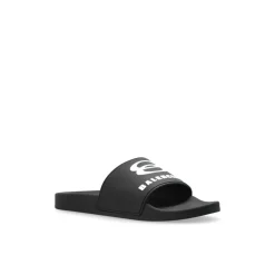 Heren Balenciaga Slippers^Rubberen slides met logo