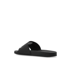 Heren Balenciaga Slippers^Rubberen slides met logo
