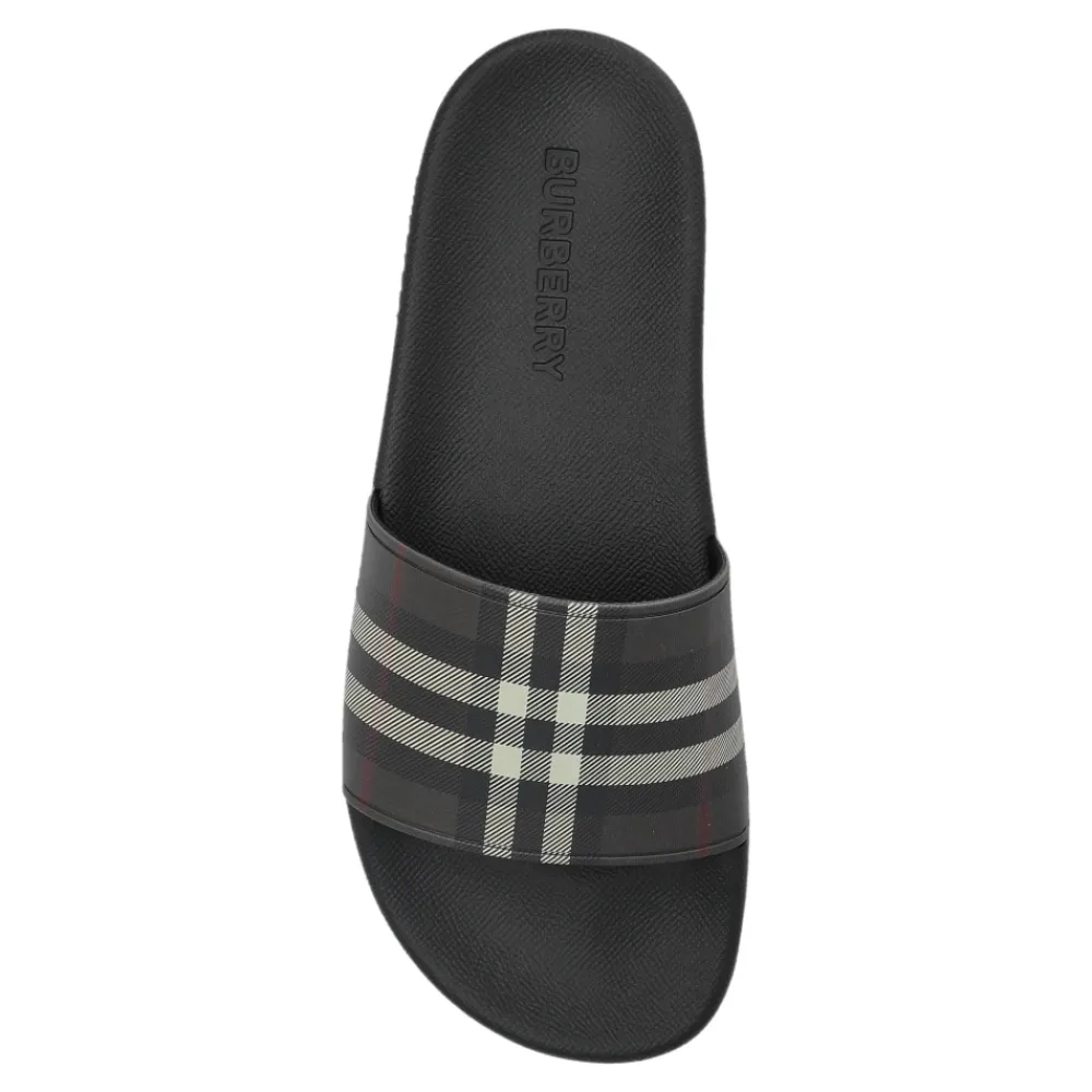 DAMES Burberry Slippers^Rubberen teenslippers