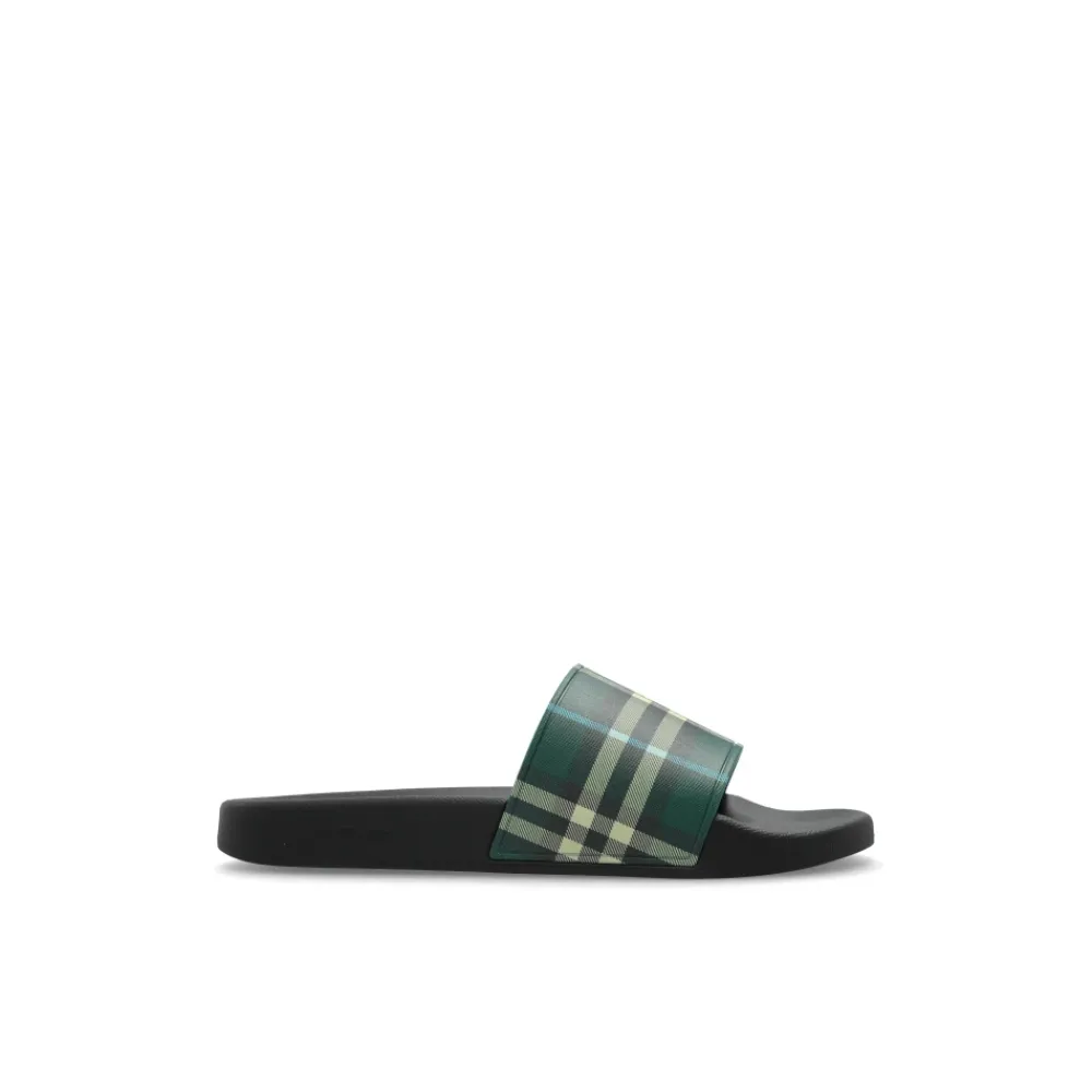 Heren Burberry Rubberen teenslippers