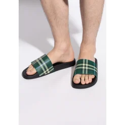 Heren Burberry Rubberen teenslippers
