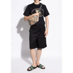 Heren Burberry Rubberen teenslippers