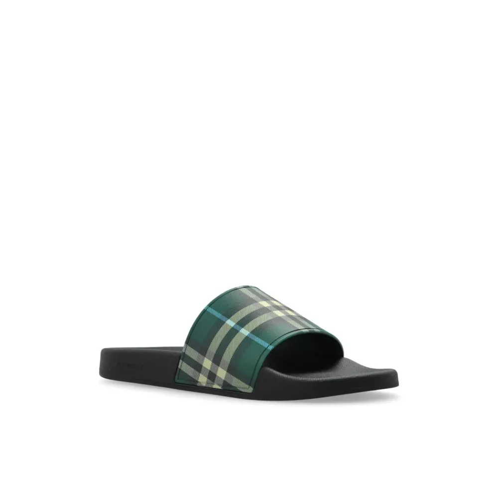 Heren Burberry Rubberen teenslippers
