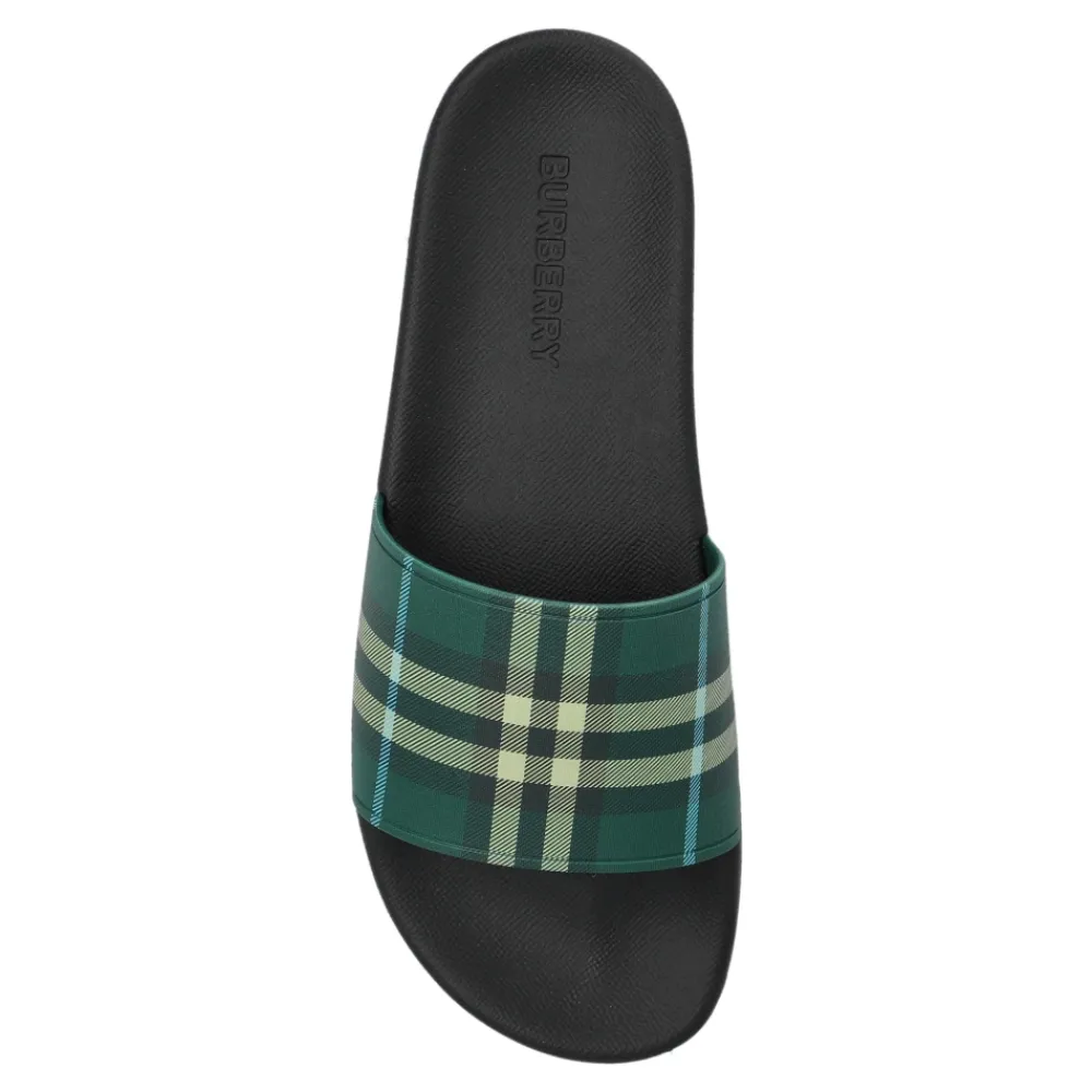 Heren Burberry Rubberen teenslippers