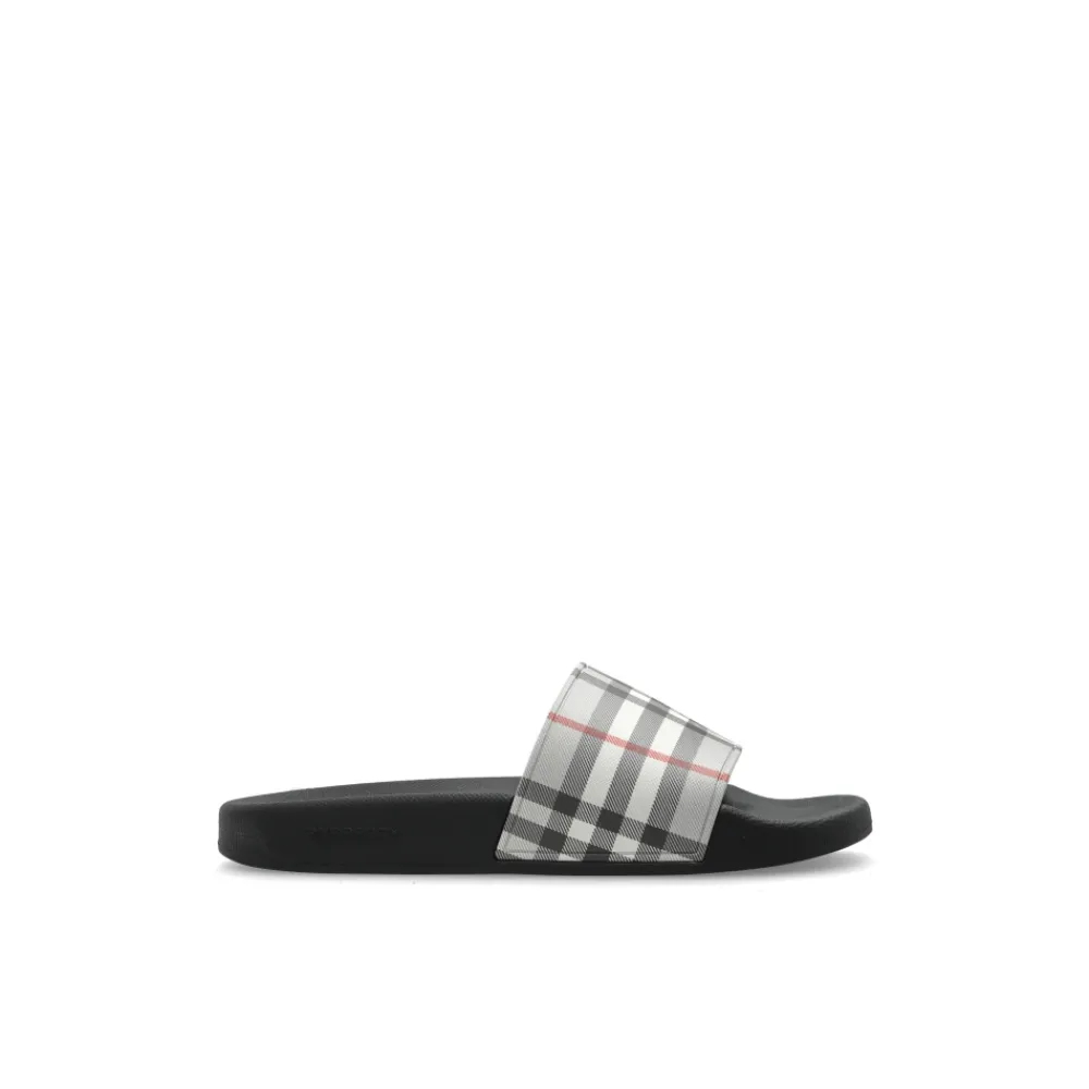 DAMES Burberry Slippers^Rubberen teenslippers