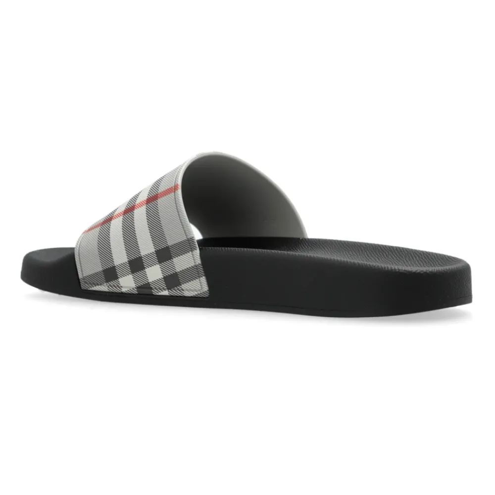 DAMES Burberry Slippers^Rubberen teenslippers
