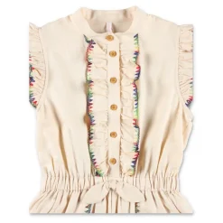 Zimmermann Ruche Playsuit Ivoor Buitenkleding AW25