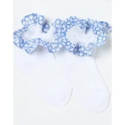 Il Gufo Ondergoed & Sokken^Ruffled Floral Cuff Socks