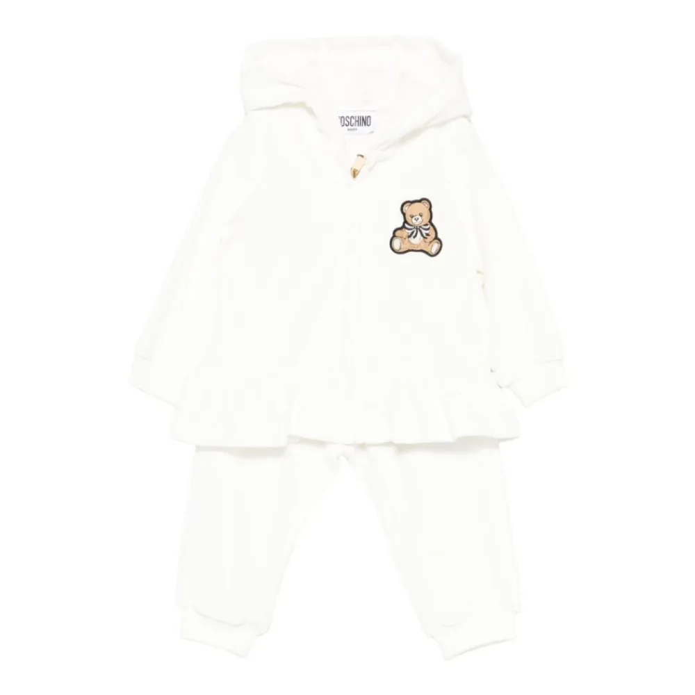 Moschino Ruffled Teddy-Embroidered Tracksuit