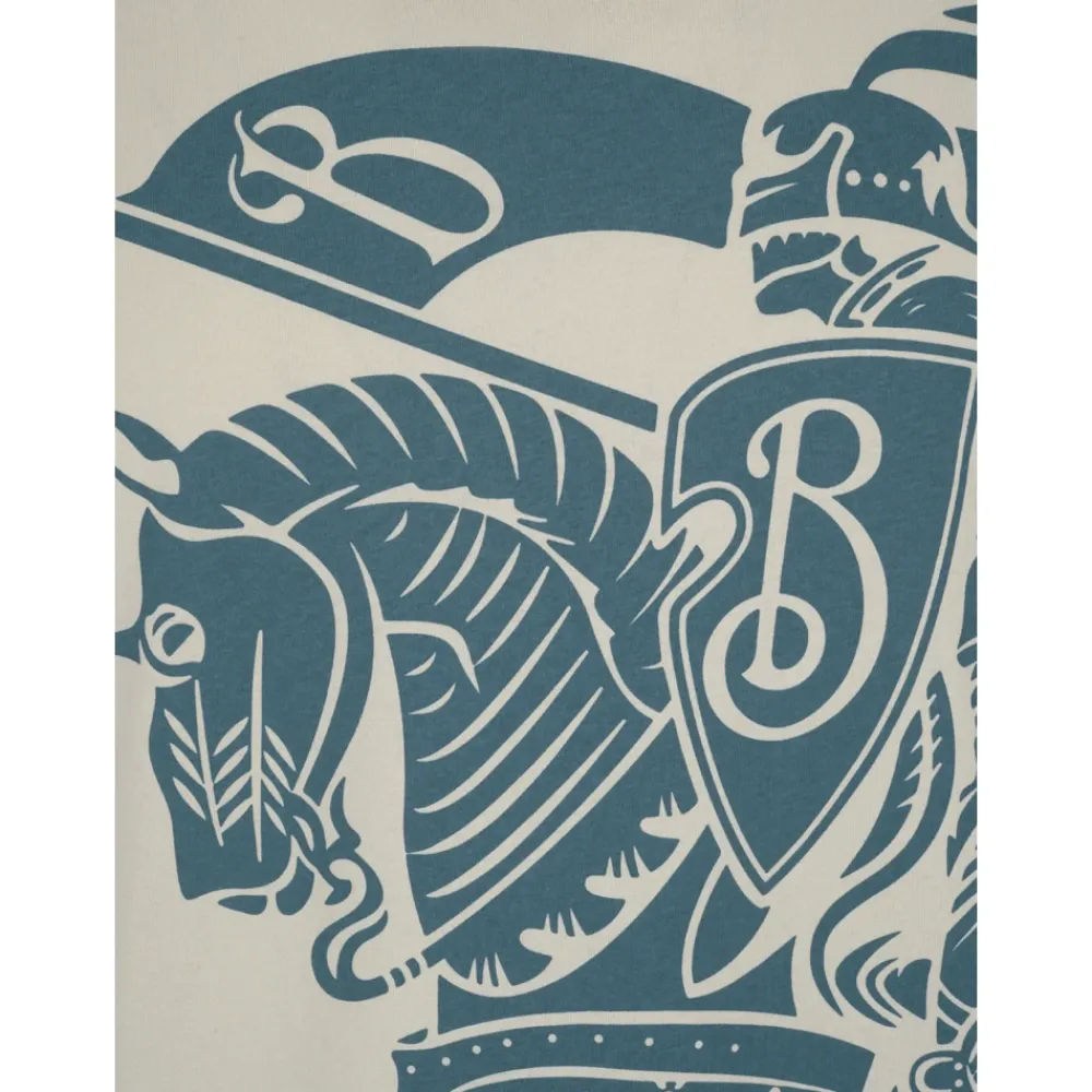 Heren Burberry Shirts^Ruiterprint T-shirt van Katoen