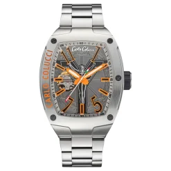 Heren Carlo Colucci RVS horloge met vouwsluiting