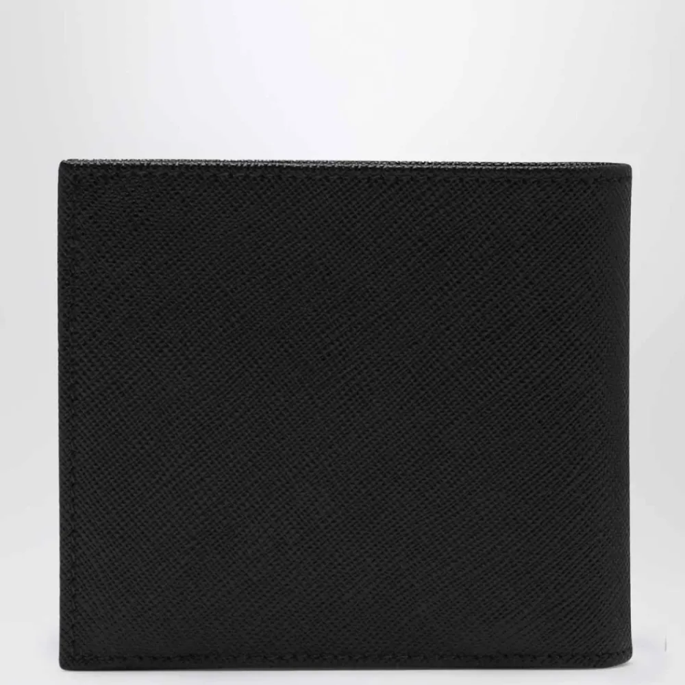 Heren Prada Saffiano Leather Bi-fold Wallet