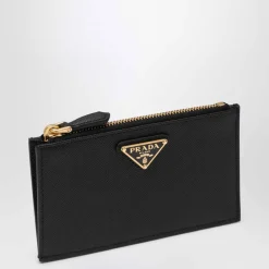 DAMES Prada Portefeuilles^Saffiano lederen kaarthouder