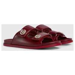 DAMES Gucci Sandaal met kristallen Double G