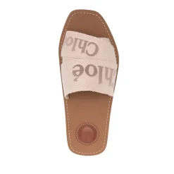 DAMES Chloé Sandalen met geborduurd logo