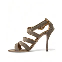 Heren Dolce & Gabbana Sandalen met stilettohak en kristallen bandjes