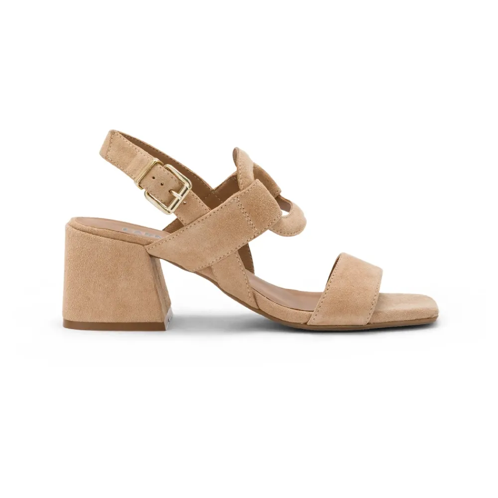 DAMES Carmens Sandalen met Vierkante Neus en Blokhak