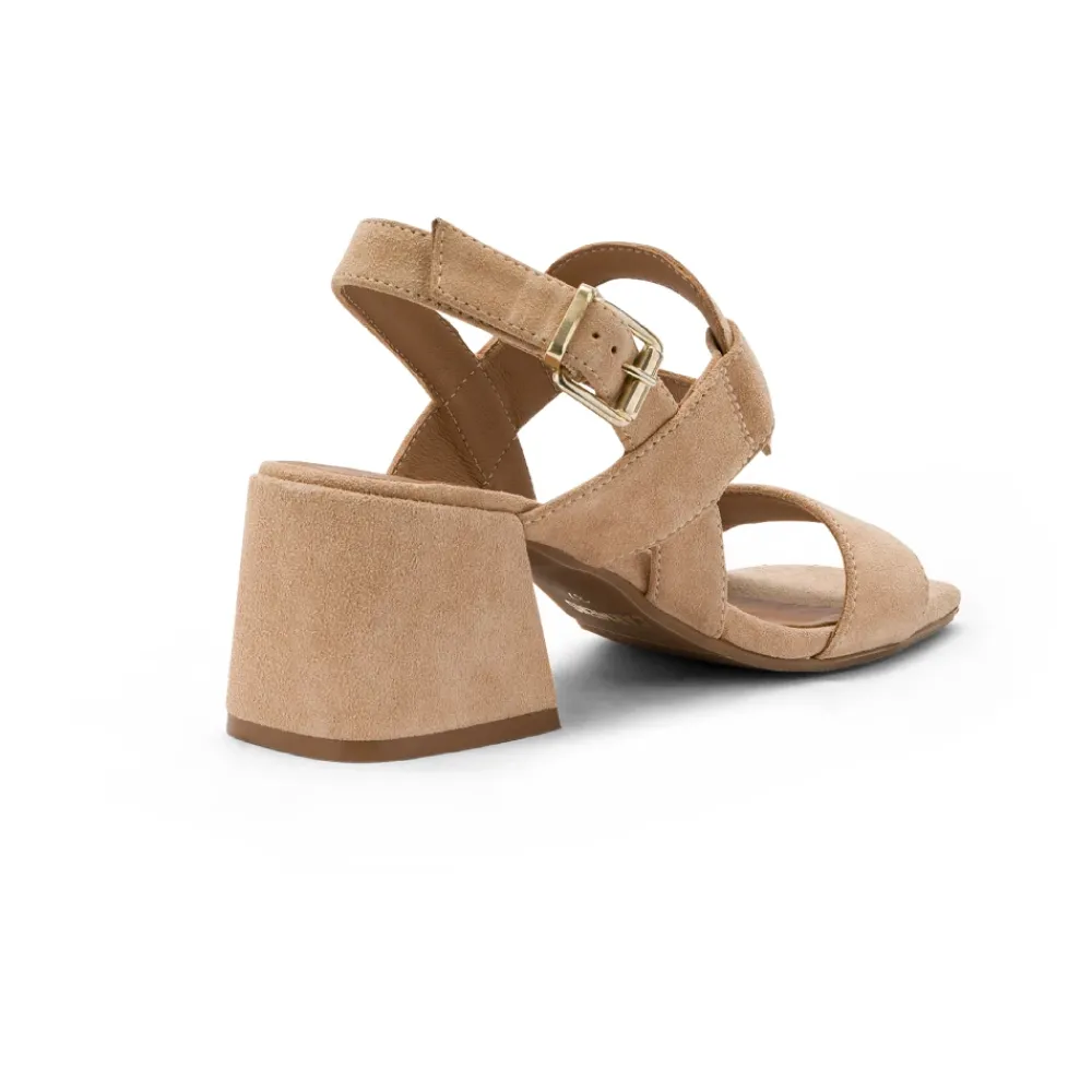 DAMES Carmens Sandalen met Vierkante Neus en Blokhak