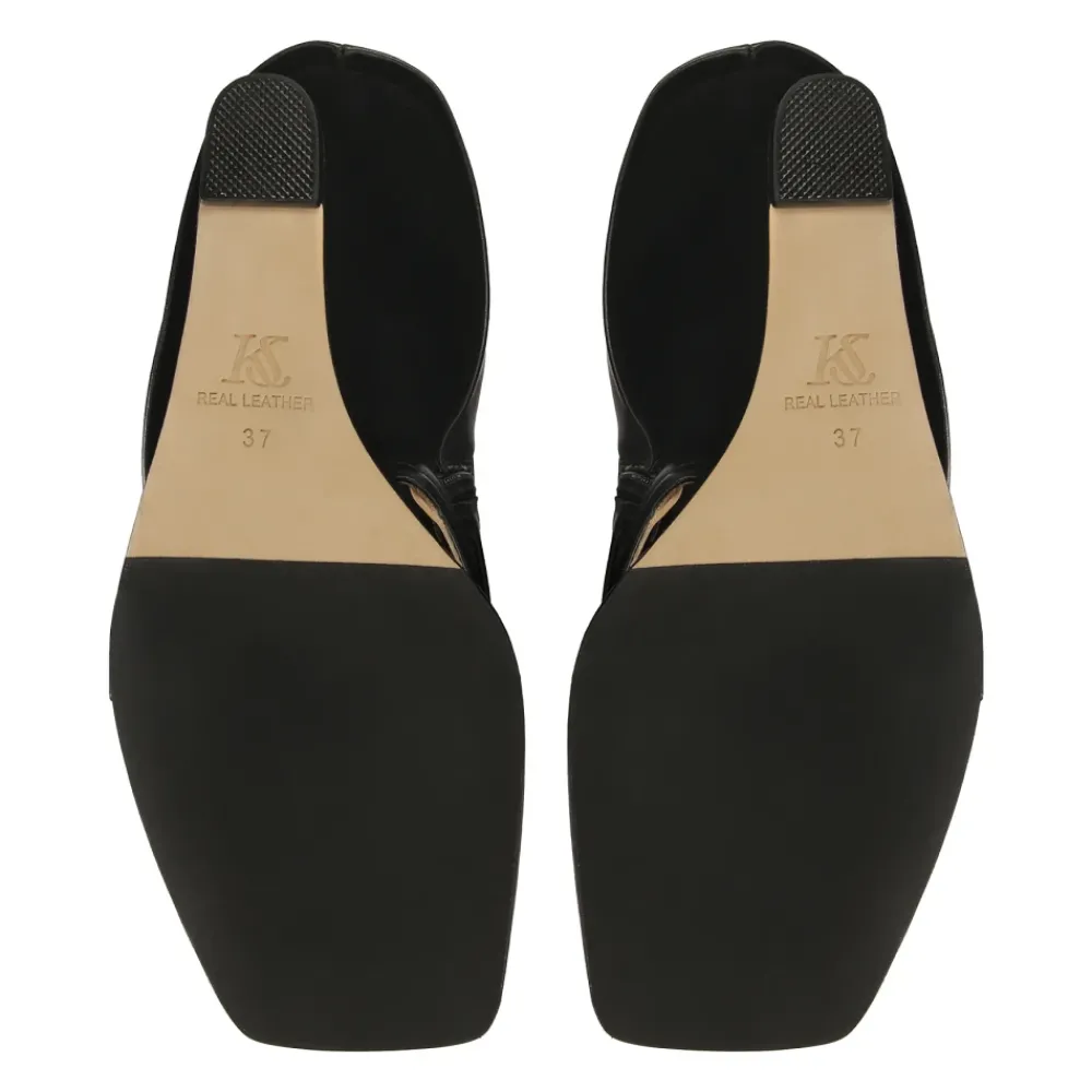 DAMES Kazar Studio Sandalen op een platform met een omhooggeklapte lange bovenkant