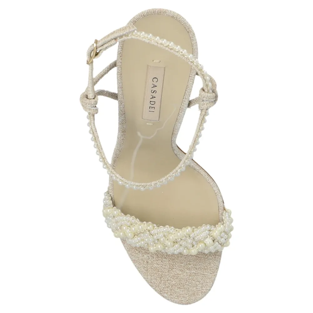 DAMES Casadei Sandalettes met parelapplicaties