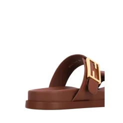 DAMES Fendi Slippers^SANDALO NAPPA FF HF+NAPPA