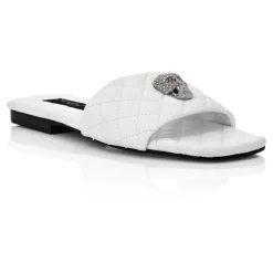 DAMES Philipp Plein Slippers^Sandals Flat Crystal Skull