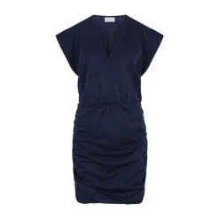 DAMES Dante 6 Sapphire Blue Lurex Mini Jurk
