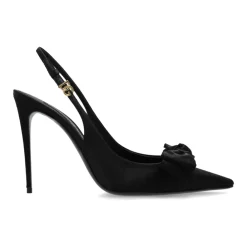 DAMES Dolce & Gabbana Pumps^Satijnen Slingbacks met Strikdetail