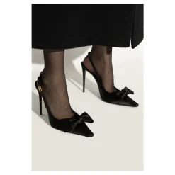 DAMES Dolce & Gabbana Pumps^Satijnen Slingbacks met Strikdetail