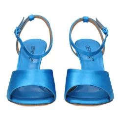 DAMES Off White Satijnen Stiletto Hak Sandalen