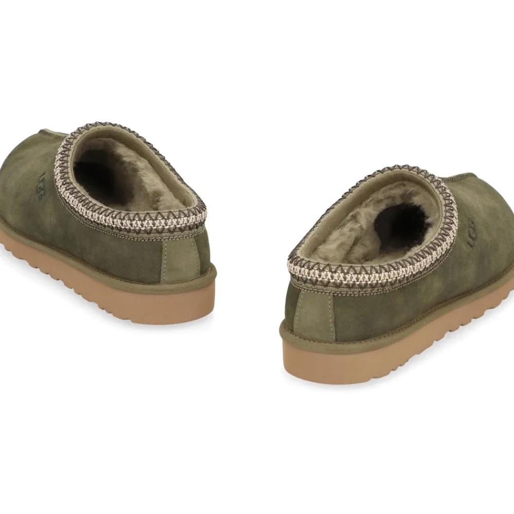 Heren UGG Pantoffels^Schapenvacht en Suède Sabot Pantoffels