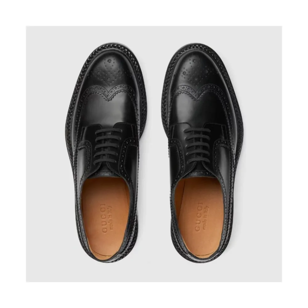 Heren Gucci Schoenen met veters en brogue details