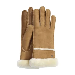 DAMES UGG Seamed Tech Handschoenen Chestnut