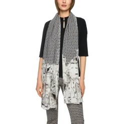 DAMES Marc Cain Seidenschal mit Print-Mix