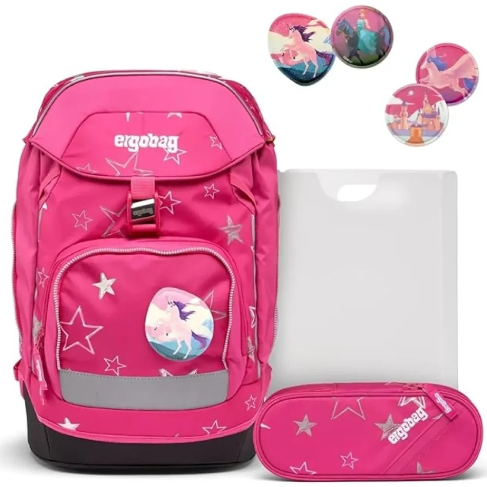 Ergobag Set Prime Zaino Portapenne Star