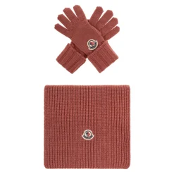 Moncler set: sjaal en handschoenen